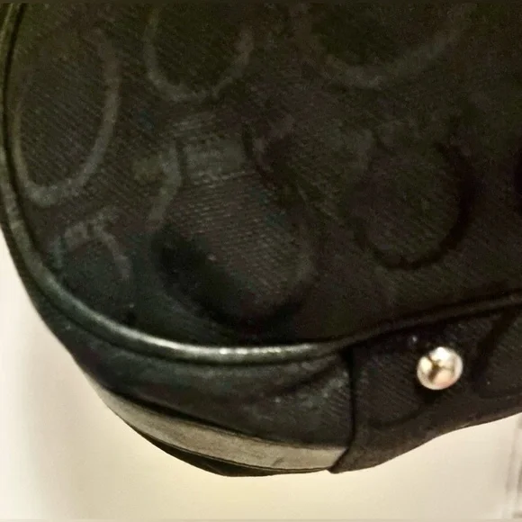 Ferragamo Black Leather Fabric shoulder Bag. Professionally restored. Dust bag - Picture 4 of 10